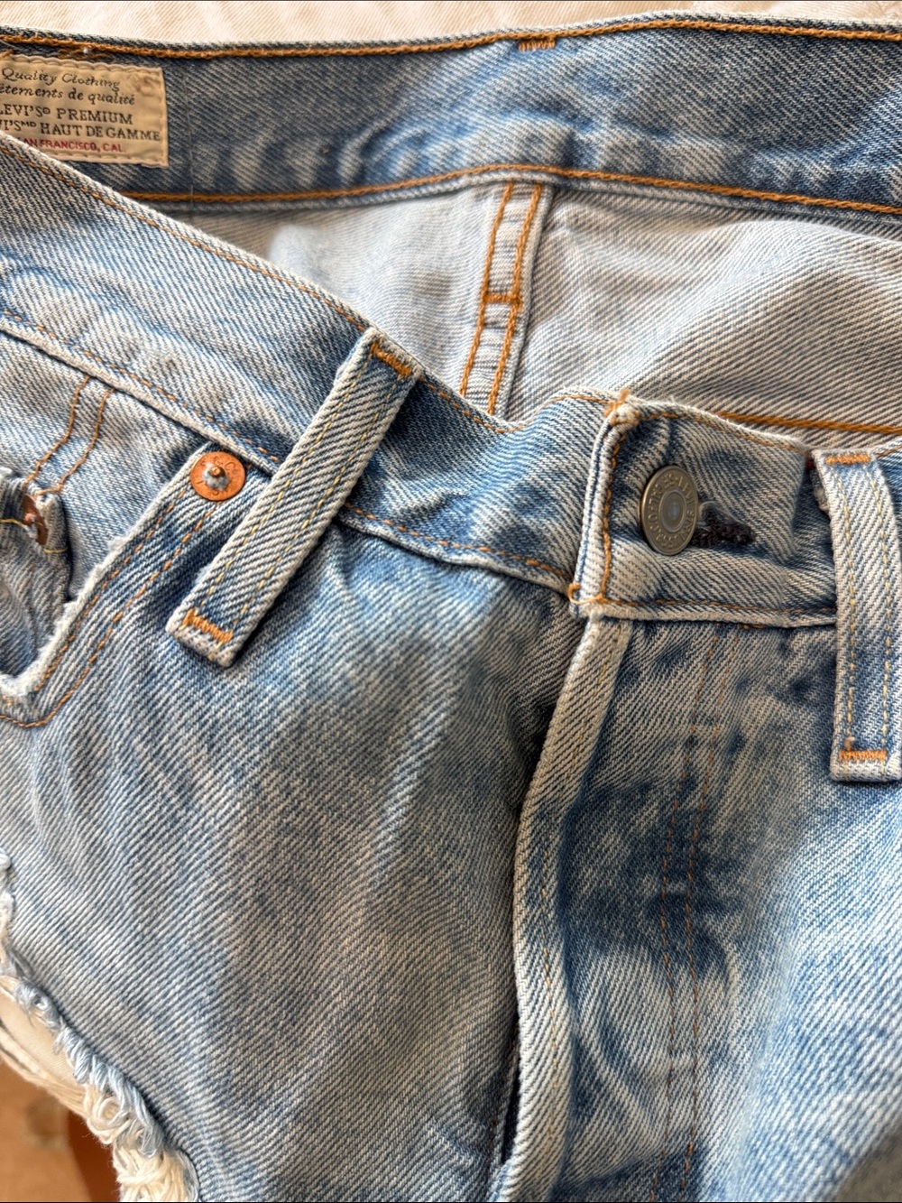 Levi's Light Blue Denim Belted Women's Belt